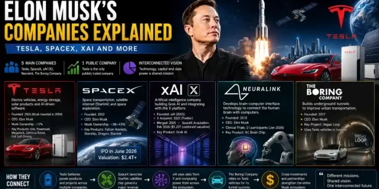 Elon Musk's Companies Explained