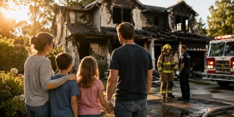 what to do after a house fire